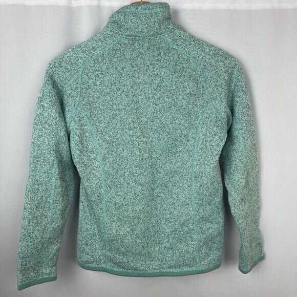 Patagonia Better sweater 1/4 zip Heather Blue-Green /Gray Sz S - Picture 3 of 11